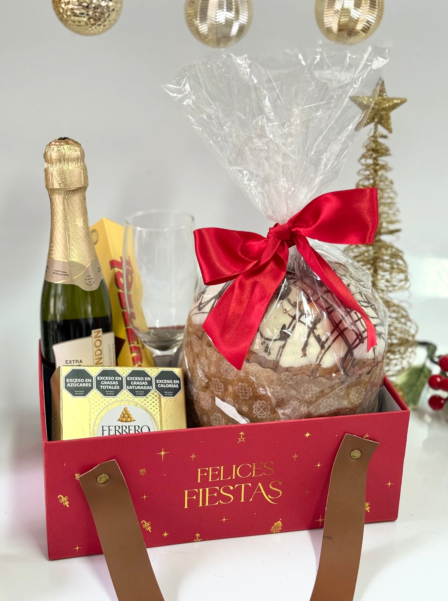 Bandeja Premium 25x15x9cm Rojo Navidad - COD 642279