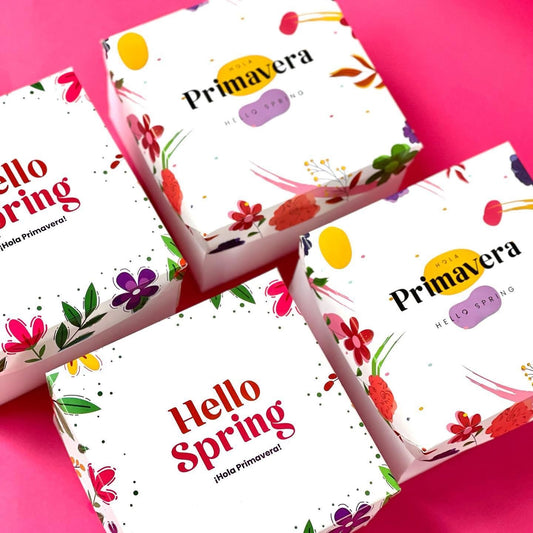 Caja Primavera “Hello Spring” - 15x15x8.5cm