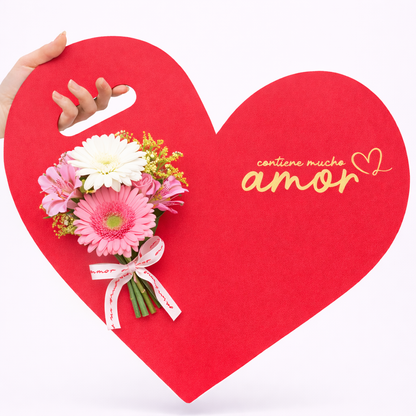 Porta Regalo Corazón Rojo 43cm - COR3.2