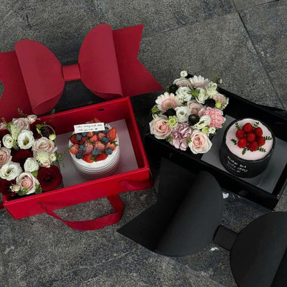 Caja Moño Rojo - 35x21x16.5cm - COD 642299
