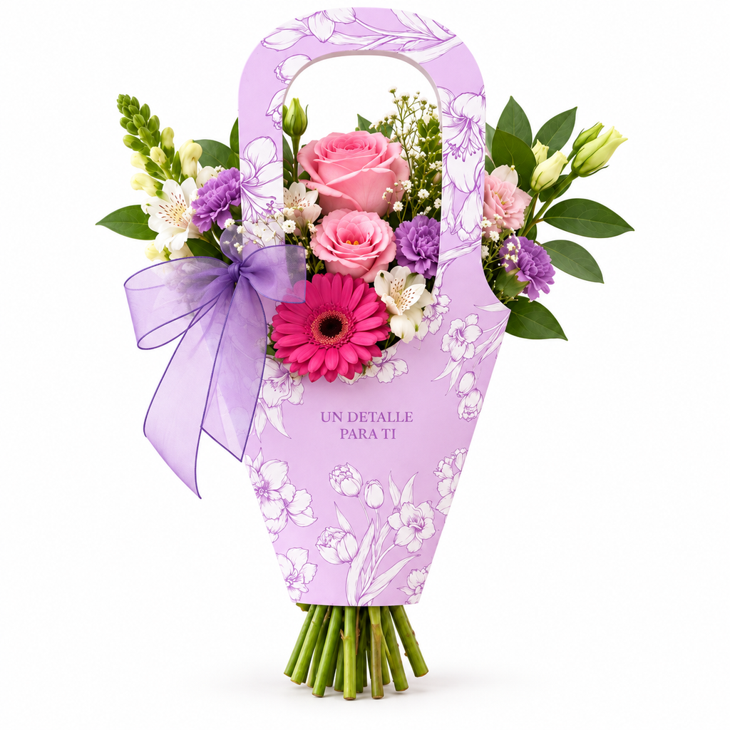 PORTAFLORES LILA 42X23CM - 639547