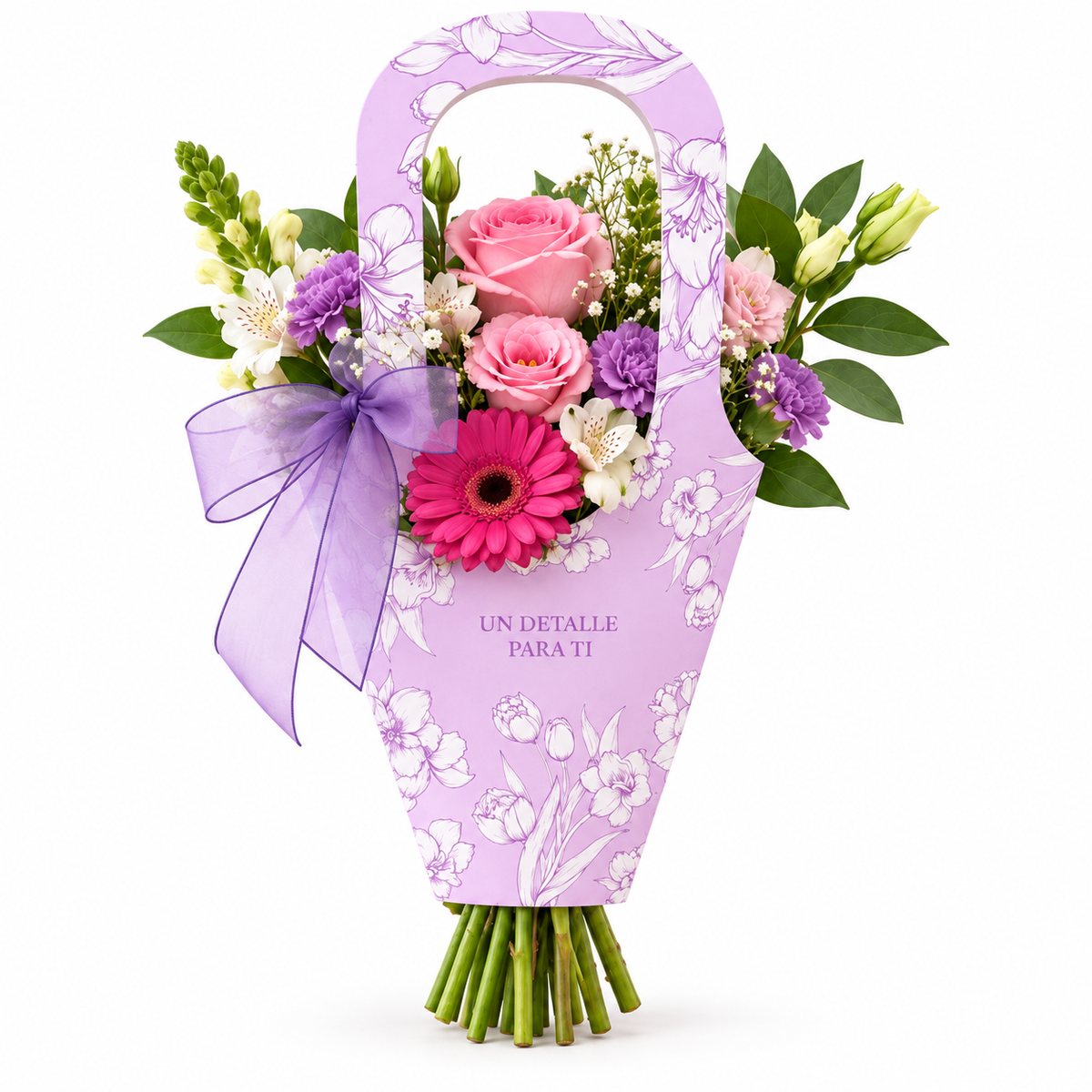 PORTAFLORES LILA 42X23CM - 639547