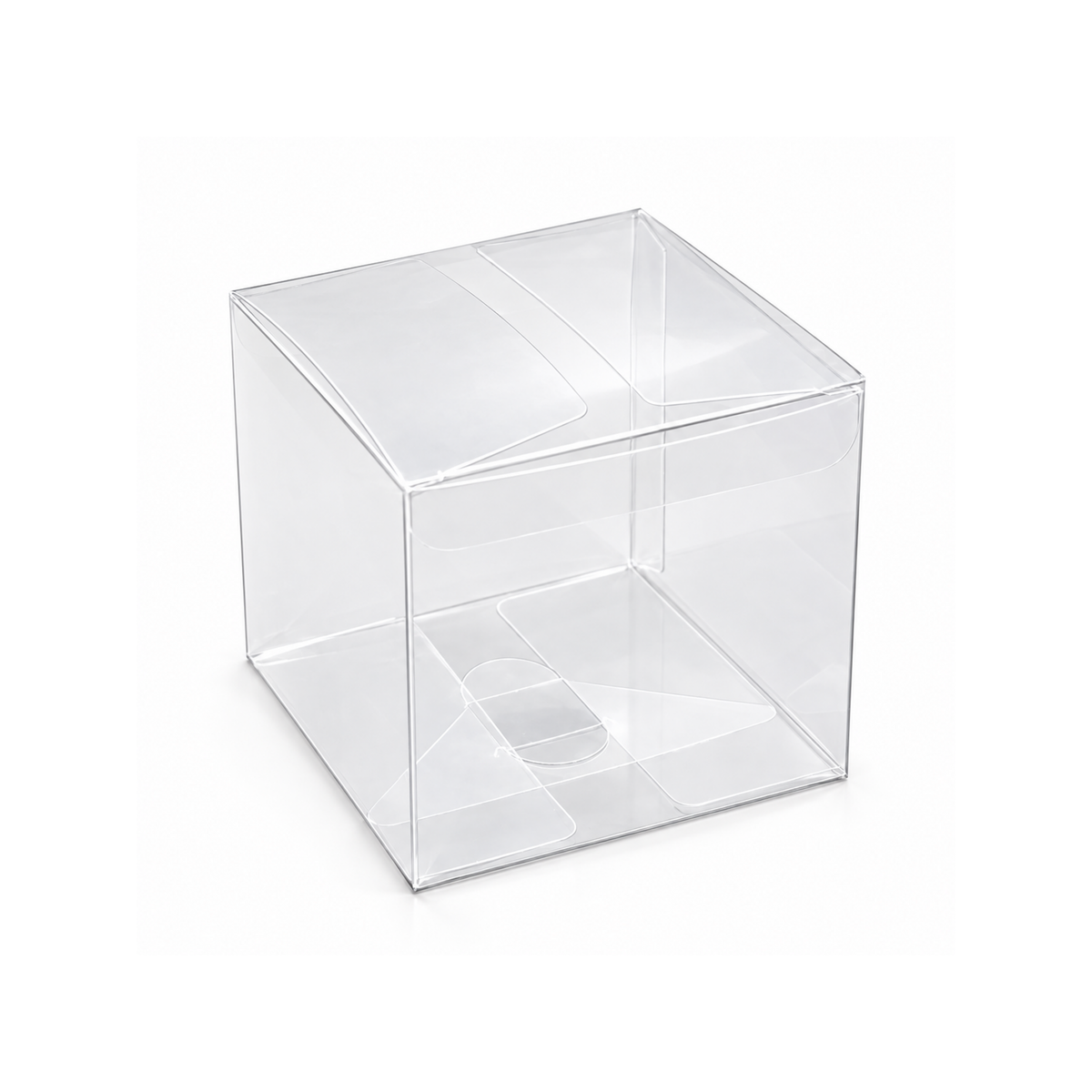 Caja 10x10x10cm Transparente (Paq x 10 und) - 641585