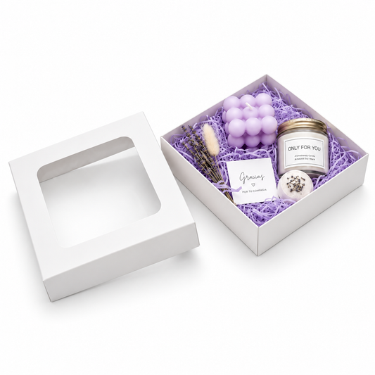 CAJA 17x17x4cm con visor - 640340