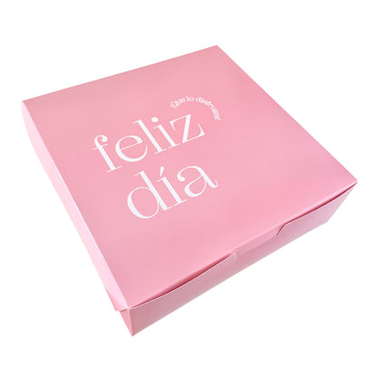 Caja 22x22x7cm - Feliz día Rosa