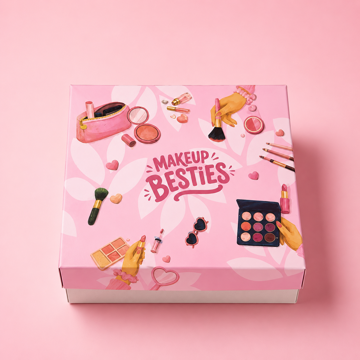 Caja Amistad “Makeup Besties” - 15x15x5cm