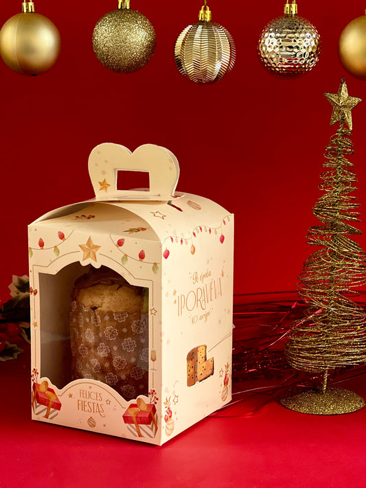 Caja p/ Pan Dulce 500gr 13x13x17cm - COD 640574