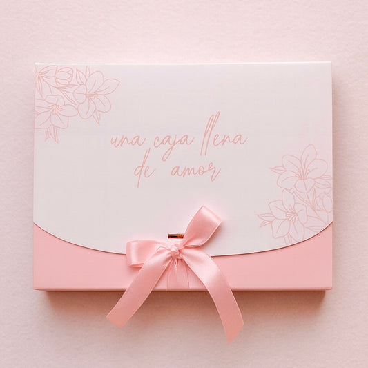 Caja Lazo Rosa - 23x17x7cm