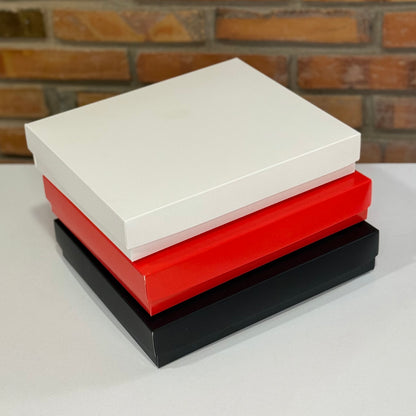 CAJA P/ REGALO BLANCO 26x22x4.5cm - COD 642391