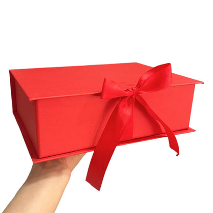 Caja Premium 23x17x7cm Tipo Libro con Cinta frontal - (unidad)