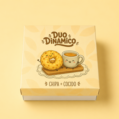 Caja Amistad “Duo Dinamico” - 15x15x5cm