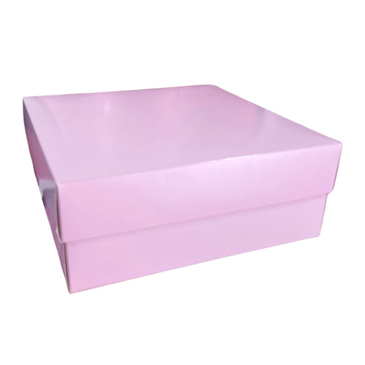 Caja 25x25x10cm Doble Pared Rosa