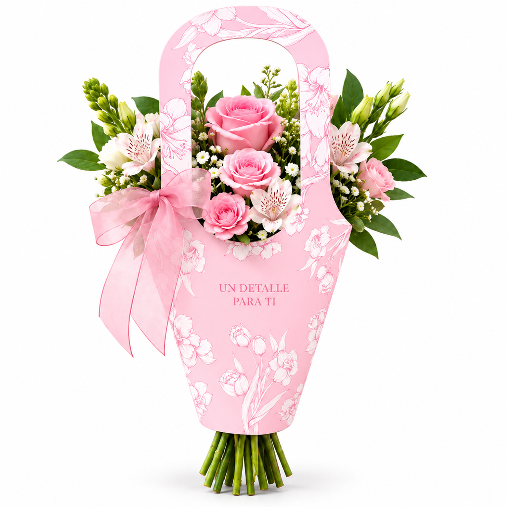 PORTAFLORES ROSA 42X23CM - 639663