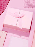 Caja Premium 26.5x19x8cm Rosa - Doble Abertura Desplegable