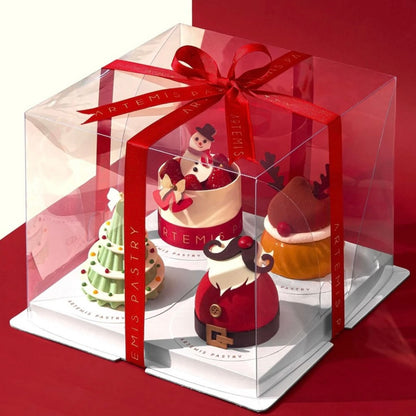 CUADRADA 26X26X18CM TAPA TRANSPARENTE - COD 642316