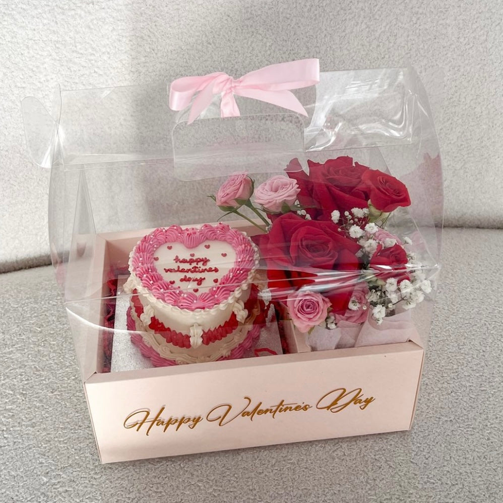 Caja 26.5x18x30cm Rosa Cake box - COD TRI1