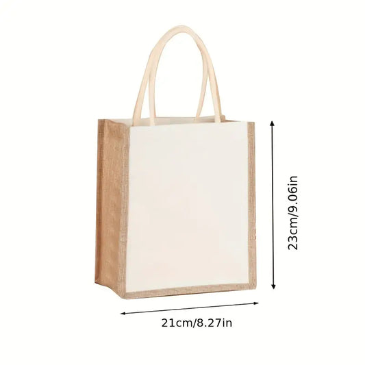 Jute Tote Bag DUO – Bolsa de Yute 21x12x23cm