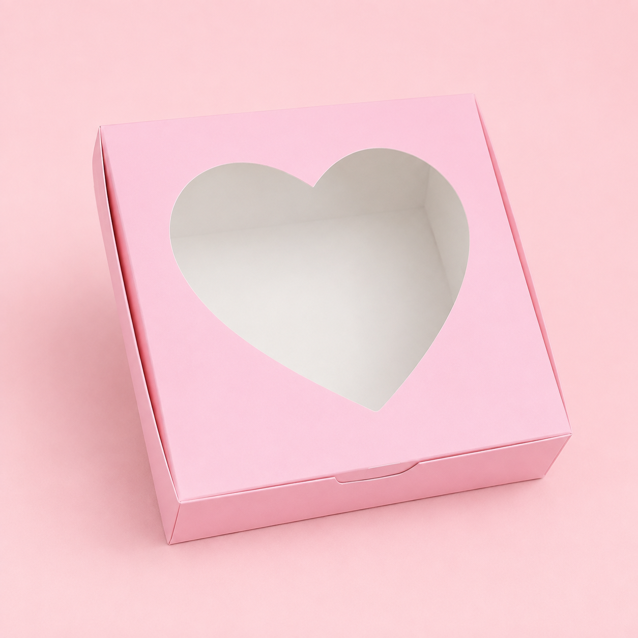 Caja 22x22x7cm ROSA CON VISOR - 641768