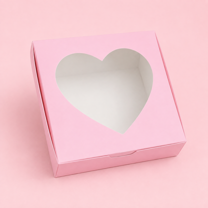 Caja 22x22x7cm ROSA CON VISOR - 641768