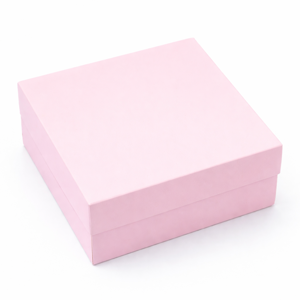 Caja 25x25x10cm Doble Pared Rosa - BX1.PP1