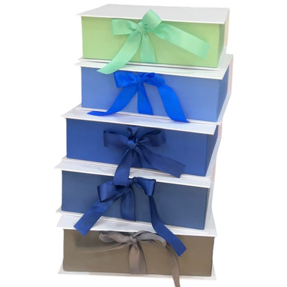 Caja Premium 23x17x7cm Tipo Libro  Bi color verde