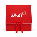 CAJA LAZO AMOR BORDO 27x24x8.5cm -642451