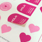 Stickers estándar A3 - diseño “amor”