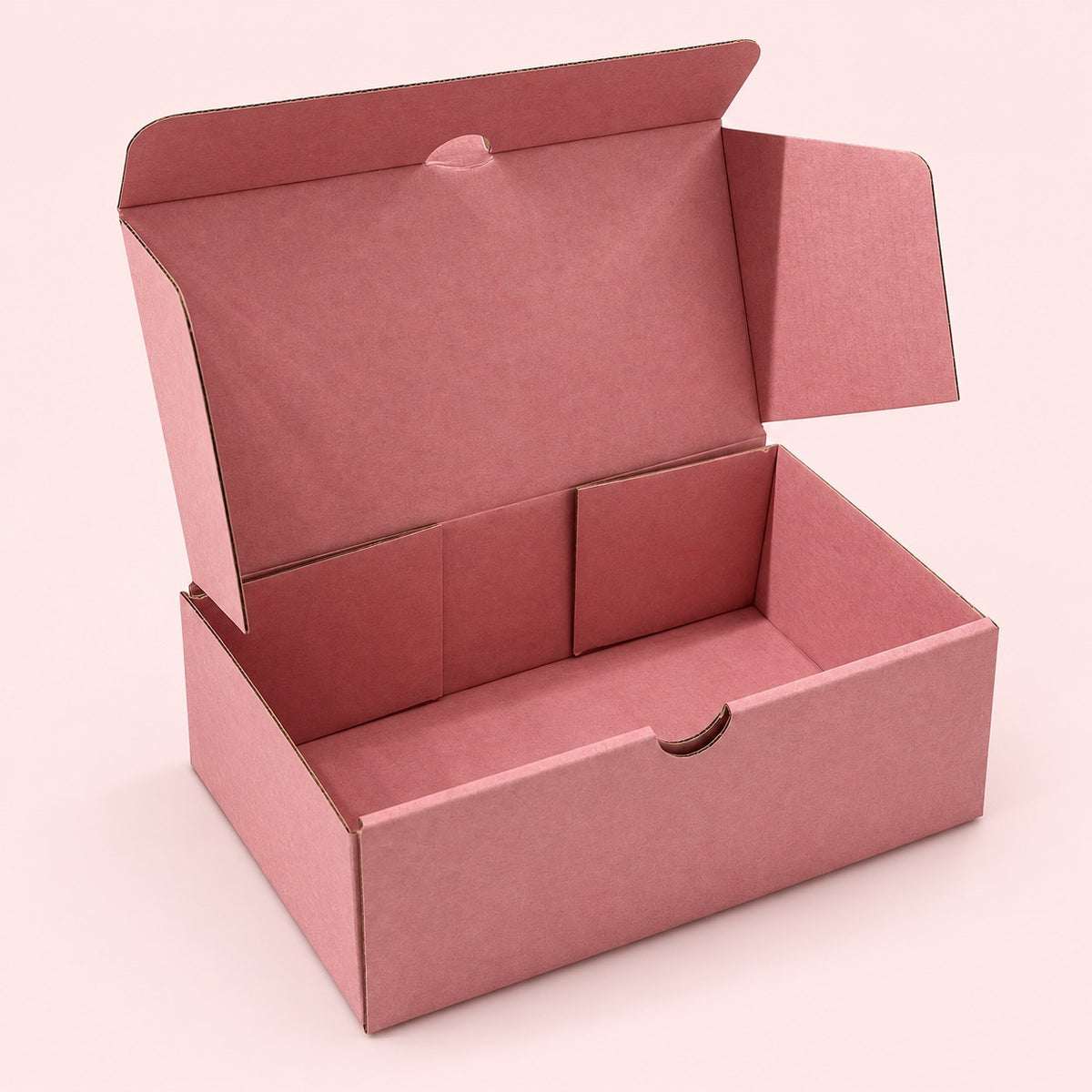 Caja 23x12x8cm Microcorrugada Rosa