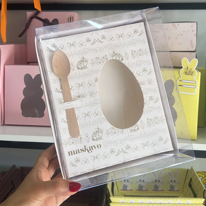 ACE01- Caja p/ huevo con tu LOGO Personalizado + Divisoria Personalizada - desde 200und