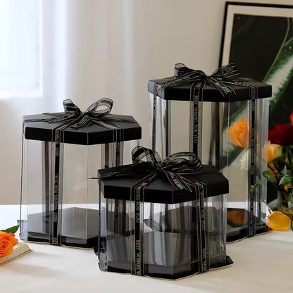 HEXAGONAL 21.5x21.5x23cm NEGRO - COD 642381