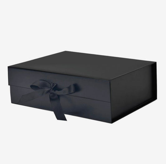 Caja Premium Desplegable Negro - 33x25x12cm
