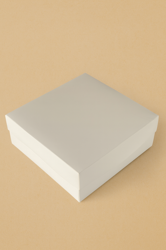 Caja 25x25x10cm Doble Pared - Blanco