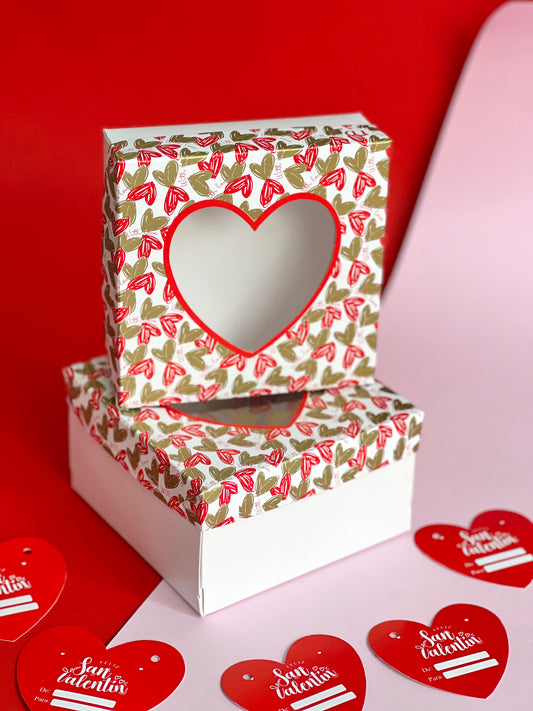 Caja Corazones 15x15x8.5cm - 10 unidades