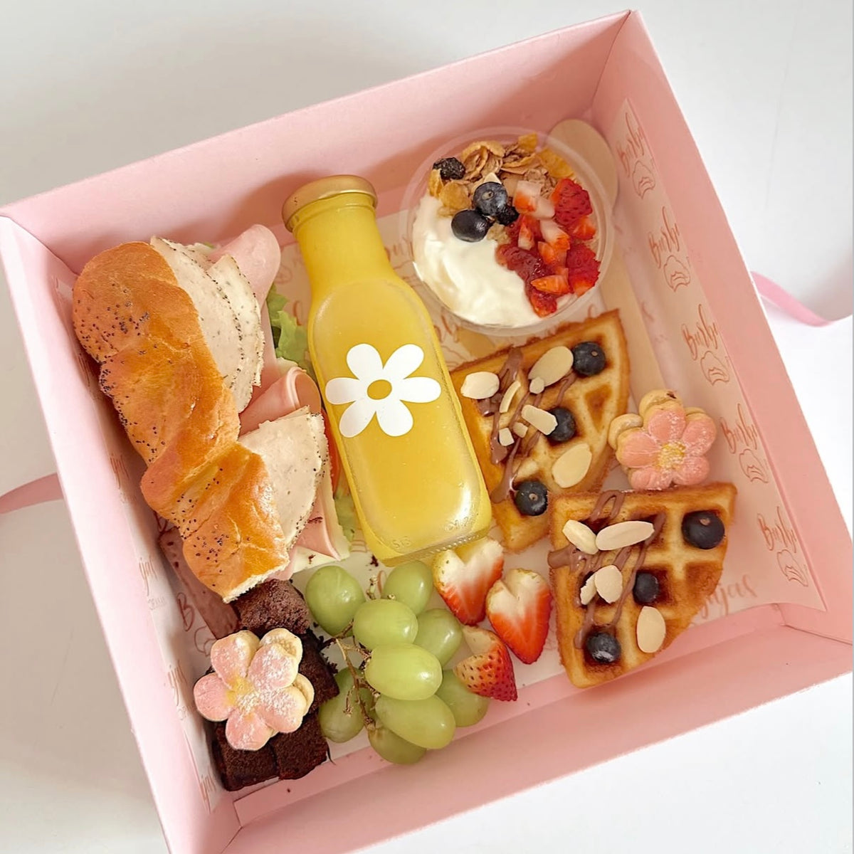 Caja 25x25x10cm Doble Pared Rosa - 640363