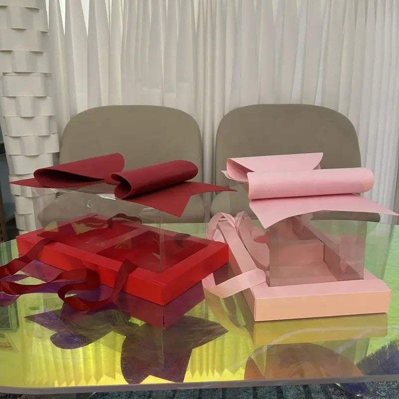 Caja 42x22x16.5cm Pink Box Bandeja c/ Moño