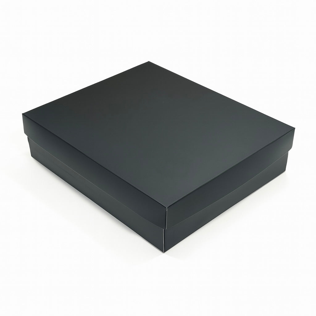 CAJA 26x22x6.5CM DOBLE PARED NEGRO MATE - COD 642395