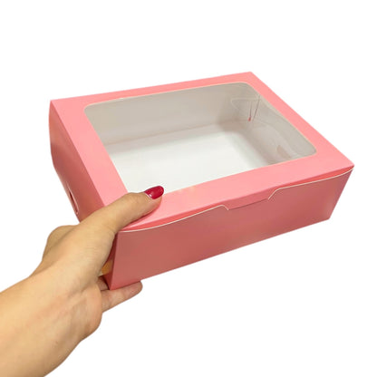 Caja 23x17x7cm con visor (5 colores)