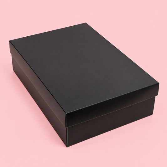 Caja 34x24x10cm DOBLE PARED Negra