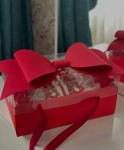 Caja Moño Rojo - 35x21x16.5cm - COD 642299