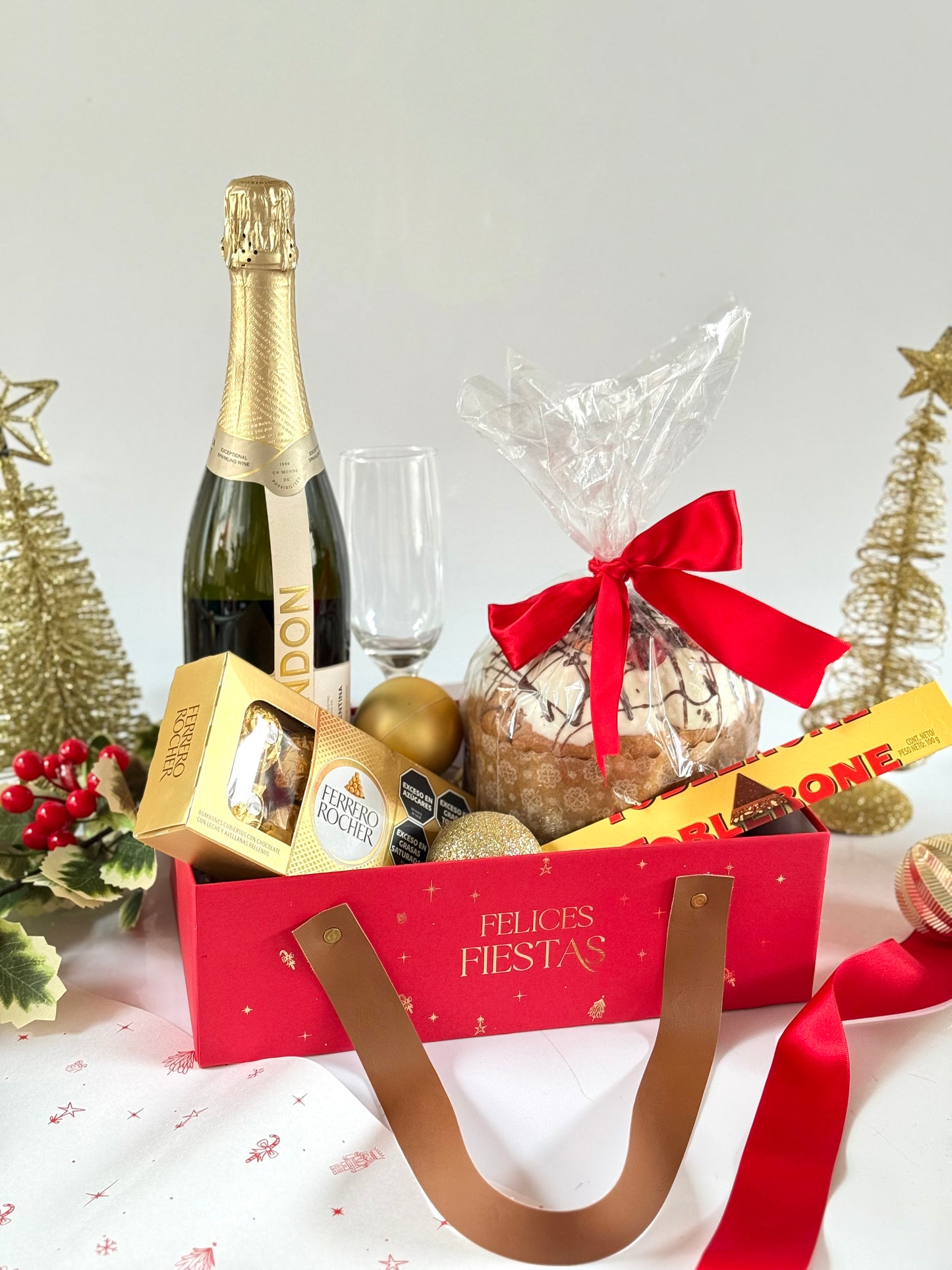 Bandeja Premium 30x18x9cm Rojo Navidad - COD 642277