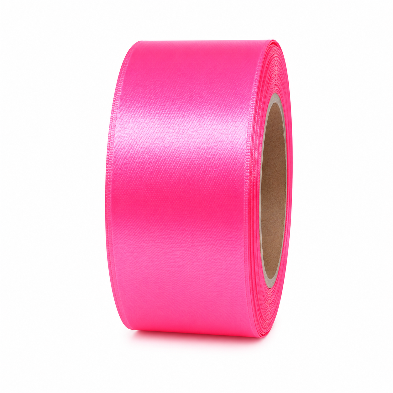 CINTA RASO 4CM X 20 METROS - ROSA NEÓN - 643379