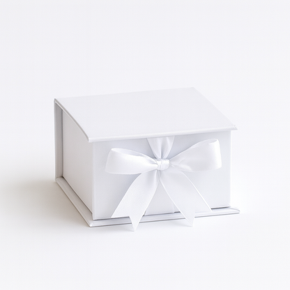Caja Premium 10x10x5cm Blanco - Tipo Libro