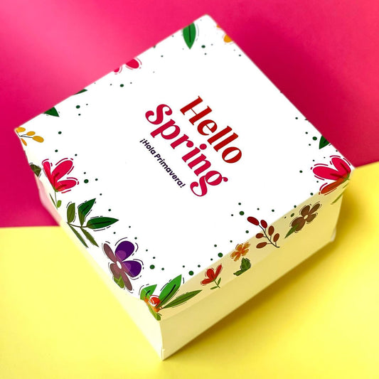 Caja Primavera “Hello Spring” - 15x15x8.5cm