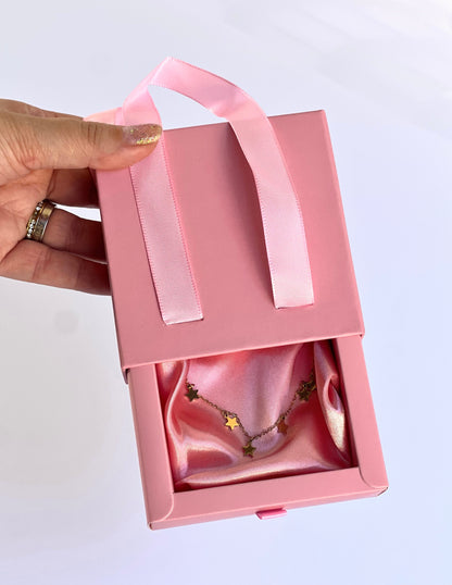 Caja Premium 9x9x3cm para Joyas con Manija