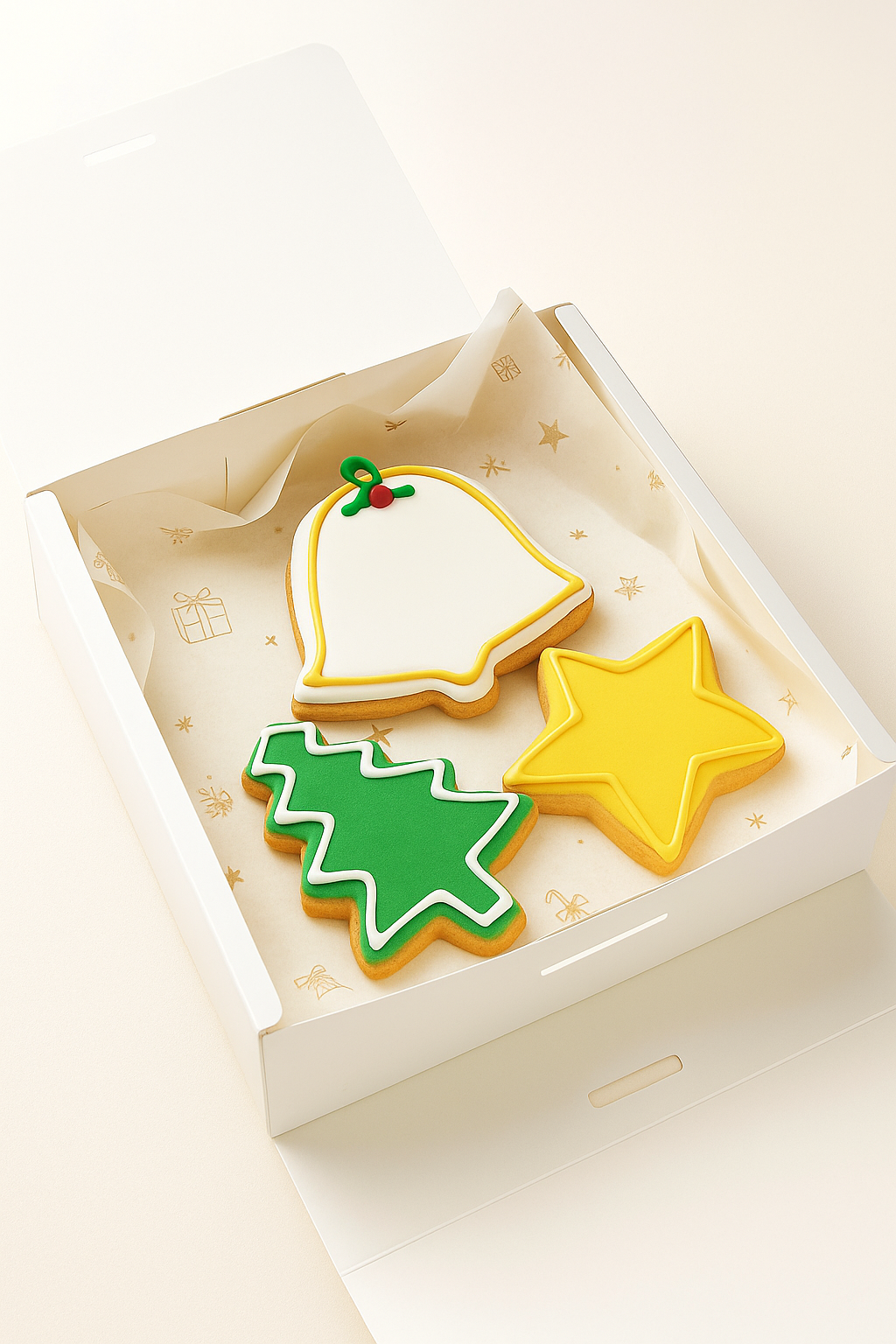 Caja Lazo 17x16x5cm Dorado - COD 642268