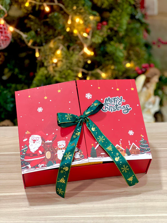 Caja Premium Roja Navidad con Cinta - COD 640761
