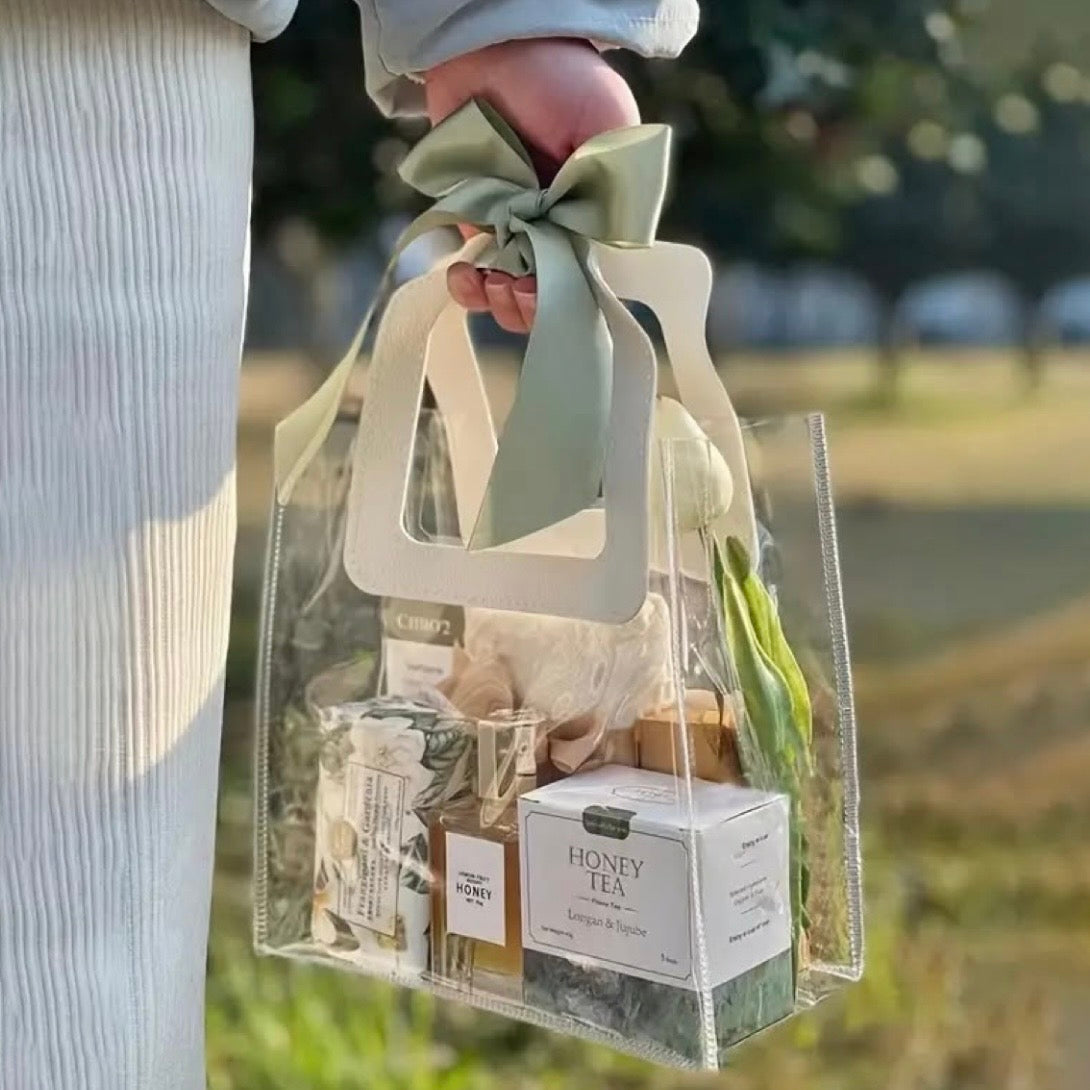 Bolsa PVC con Cuerina Cuadrada 25X14X27cm WH