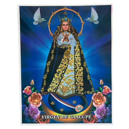 Virgen de Caacupé (Lámina de Santos grande)