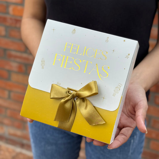 Caja Lazo 17x16x5cm Dorado - COD 642268