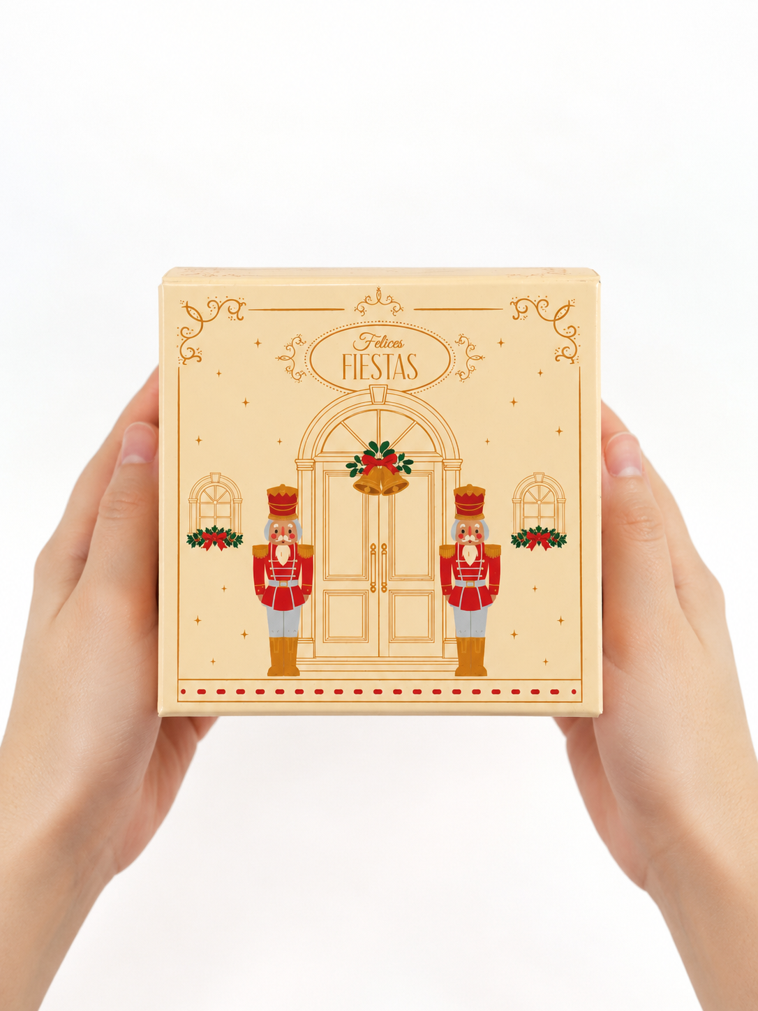 Caja 9.5x9.5x9.5cm Vela Navidad